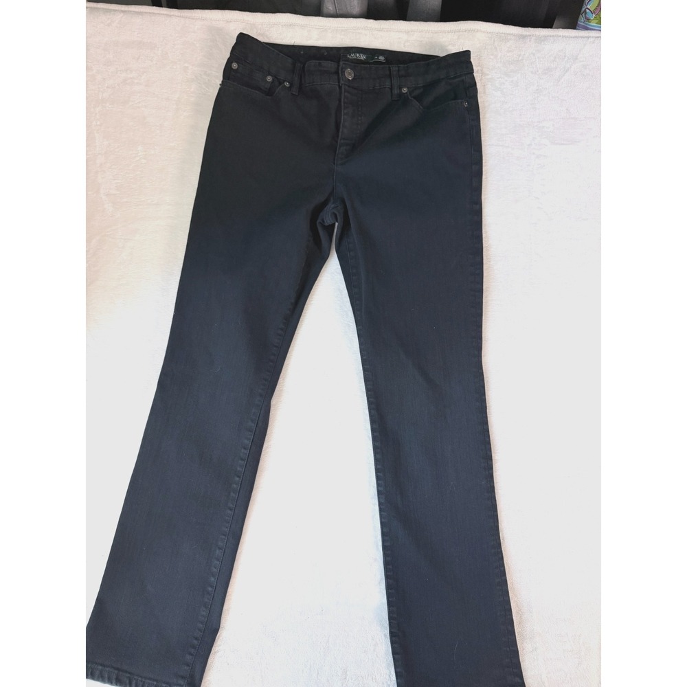 Lauren Ralph Lauren Modern Straight Curvy Women's Black Jeans Pants